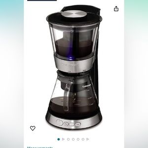 Cuisinart DCB-10P1 Automatic Cold Brew Coffeemaker with 7-Cup Glass Carafe